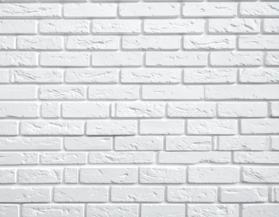 White Painted Brick Wall Texture Background