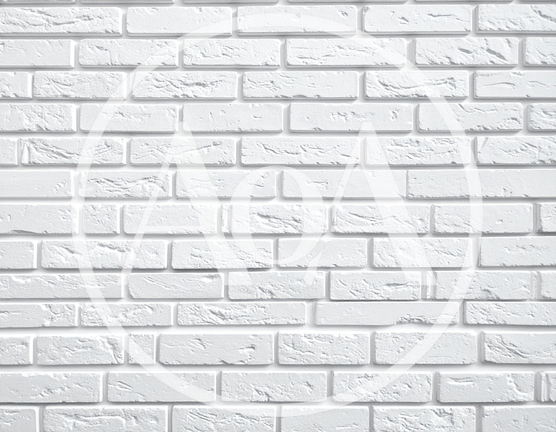 White Painted Brick Wall Texture Background