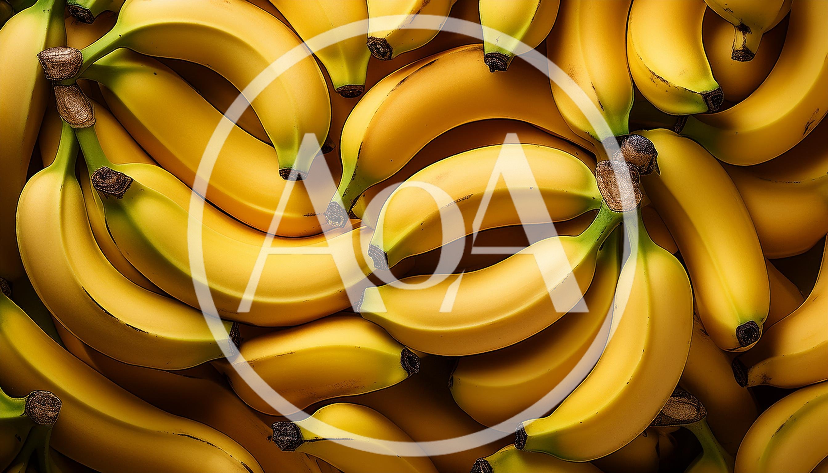Fresh Ripe Yellow Bananas Background