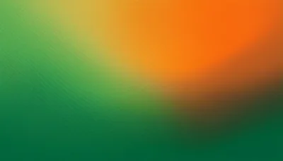 Abstract Gradient Background With Green And Orange Hues