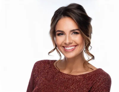 Portrait Of A Smiling Young Woman