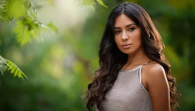 Portrait Of A Beautiful Young Woman Outdoors