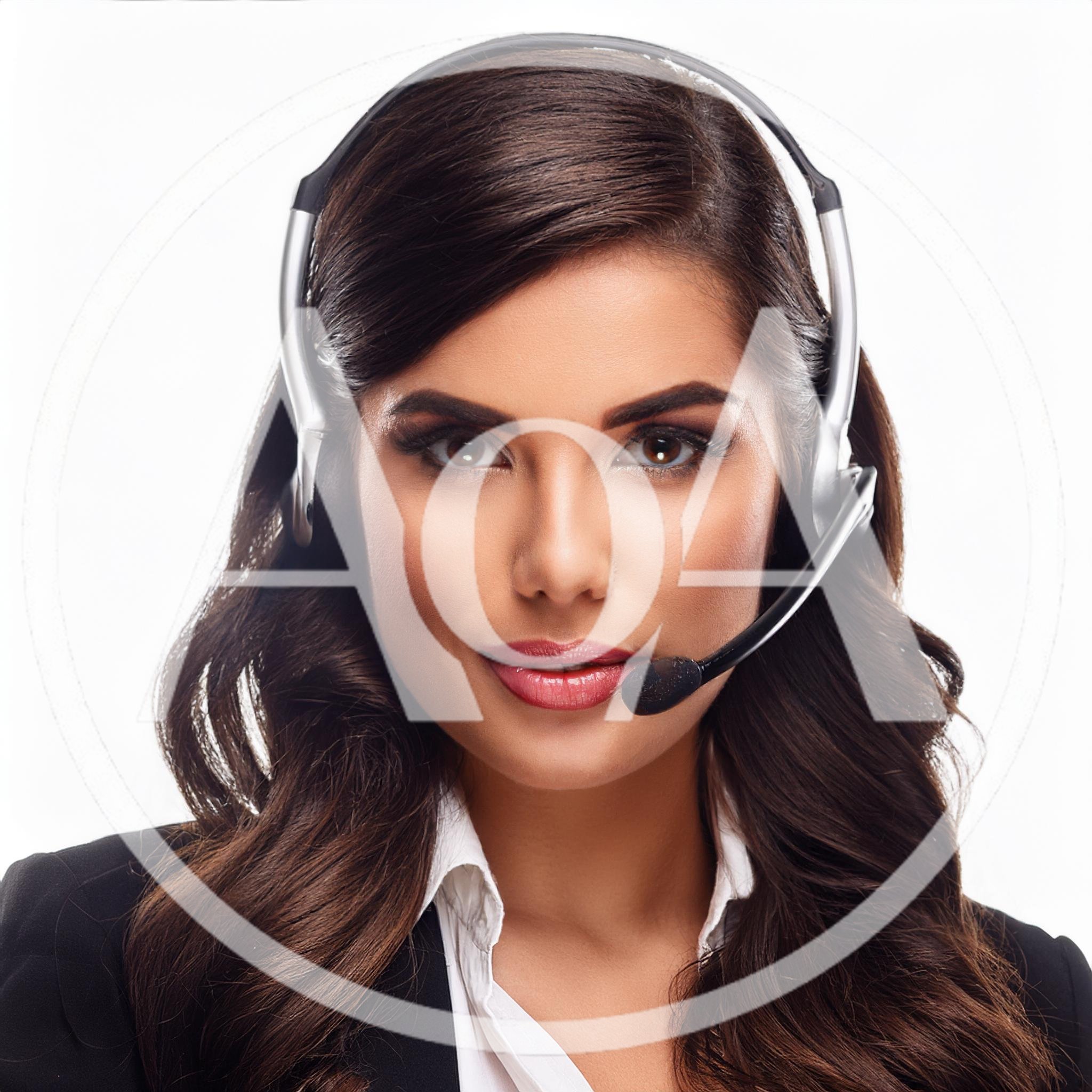 Professional Customer Service Representative Wearing A Headset