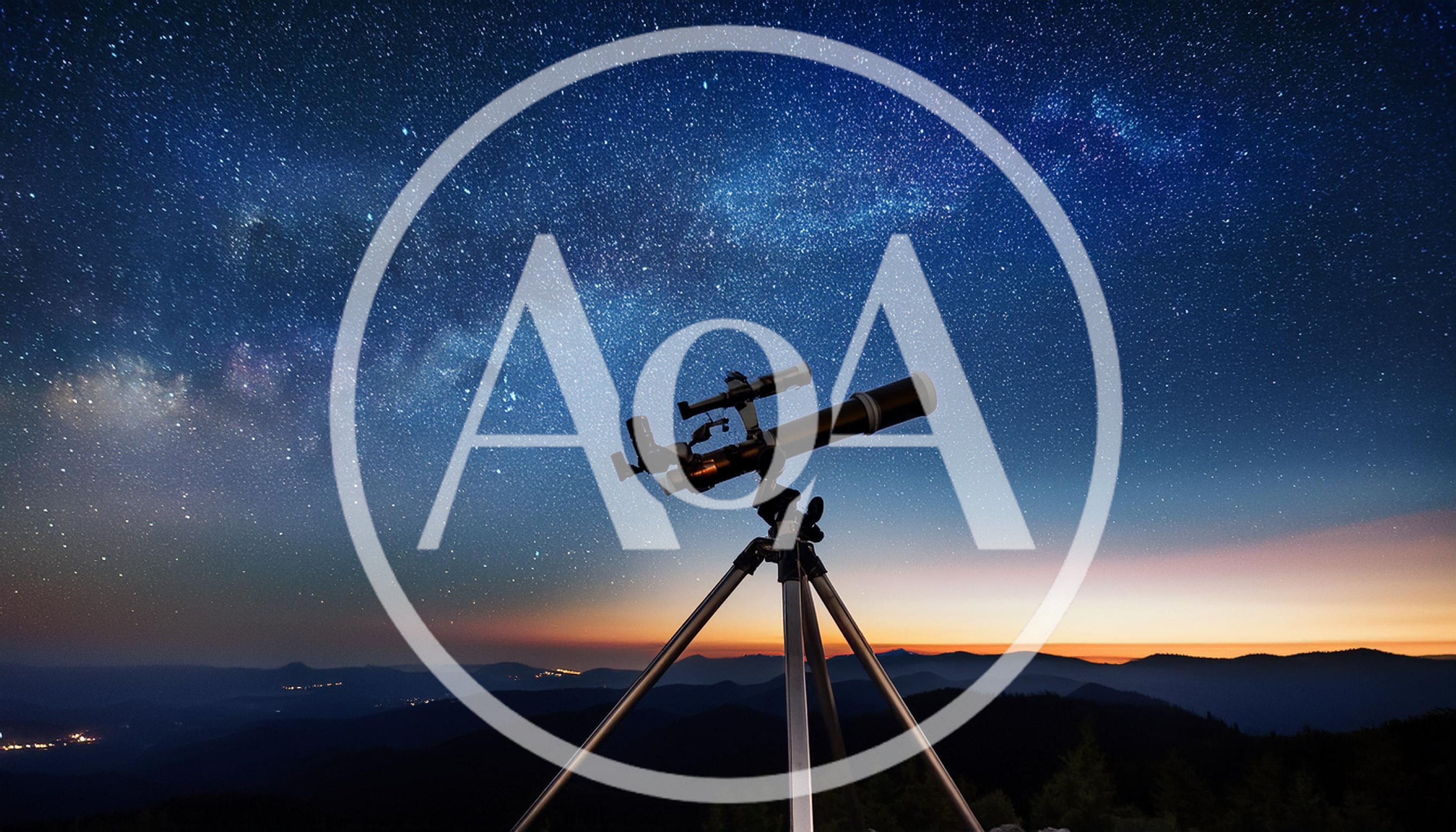 Telescope Pointing At The Milky Way Galaxy