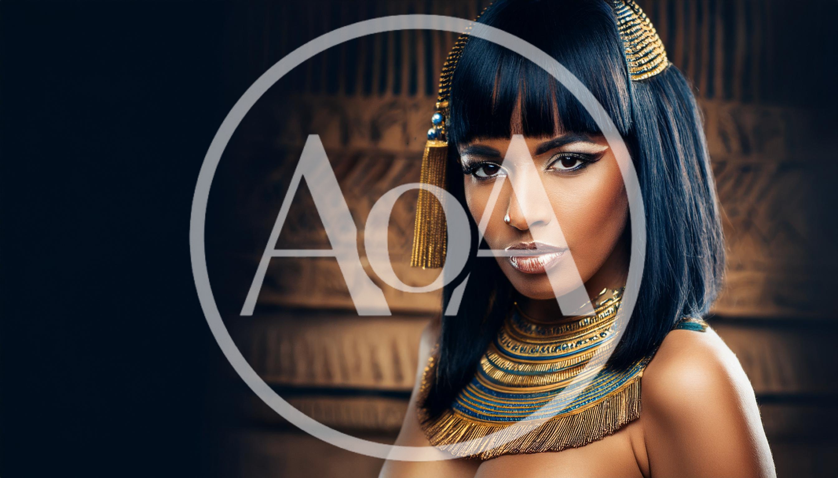 Portrait Of A Beautiful Woman Dressed As Cleopatra