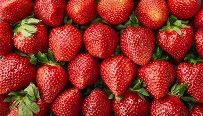 Fresh Ripe Strawberries Background