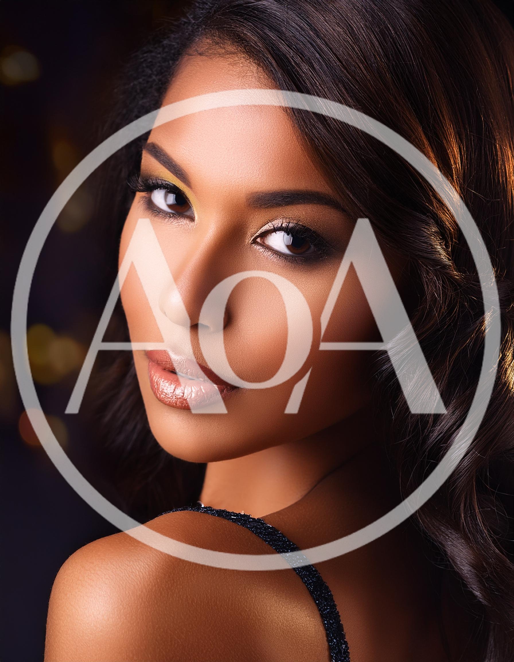 Portrait Of A Beautiful Woman With Glamorous Makeup
