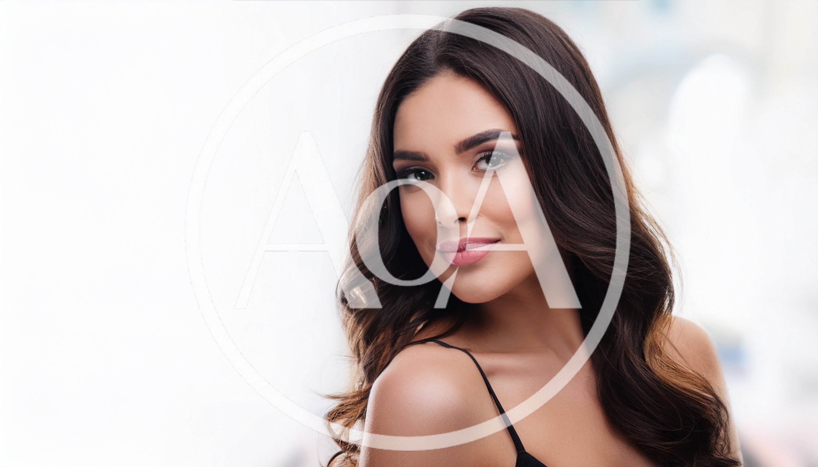 Portrait Of A Beautiful Young Woman With Wavy Hair