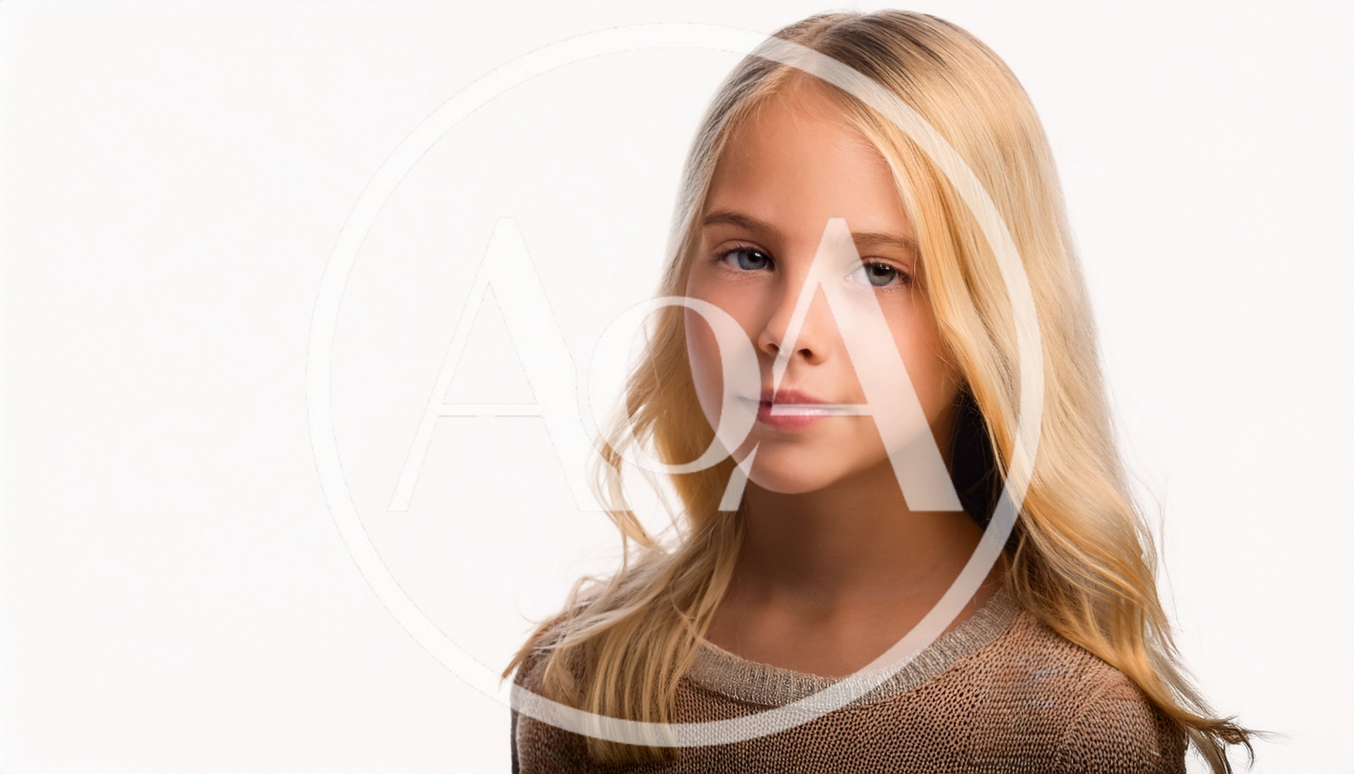 Portrait Of A Young Blonde Girl