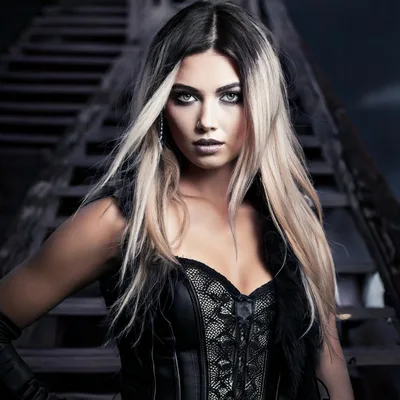 Portrait Of A Gothic Woman In A Corset