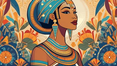 Stylized Illustration Of An Egyptian Queen