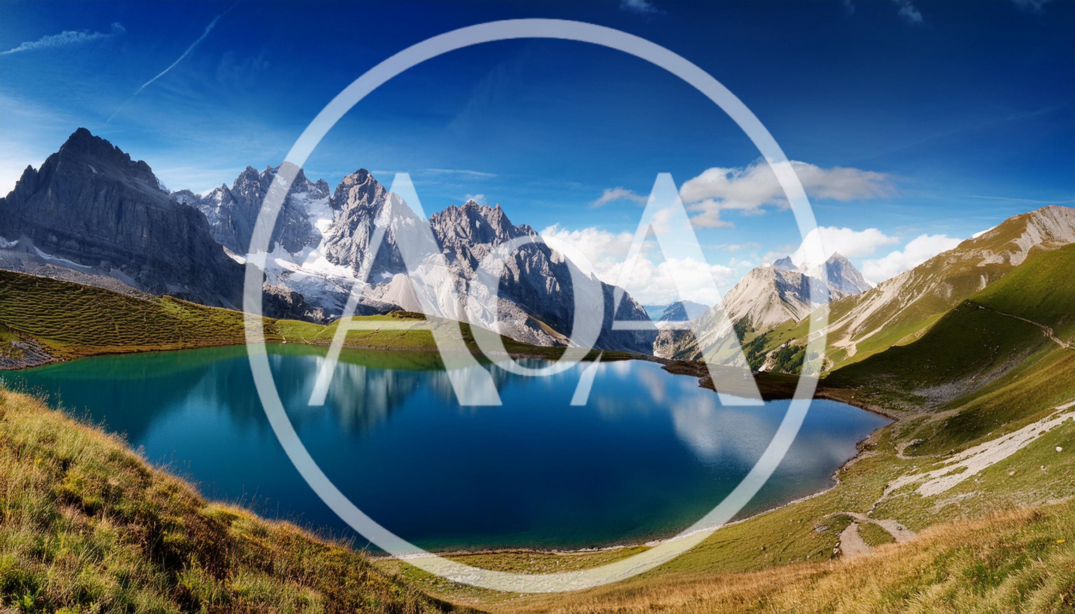Panoramic View Of Seebensee Lake In The Austrian Alps