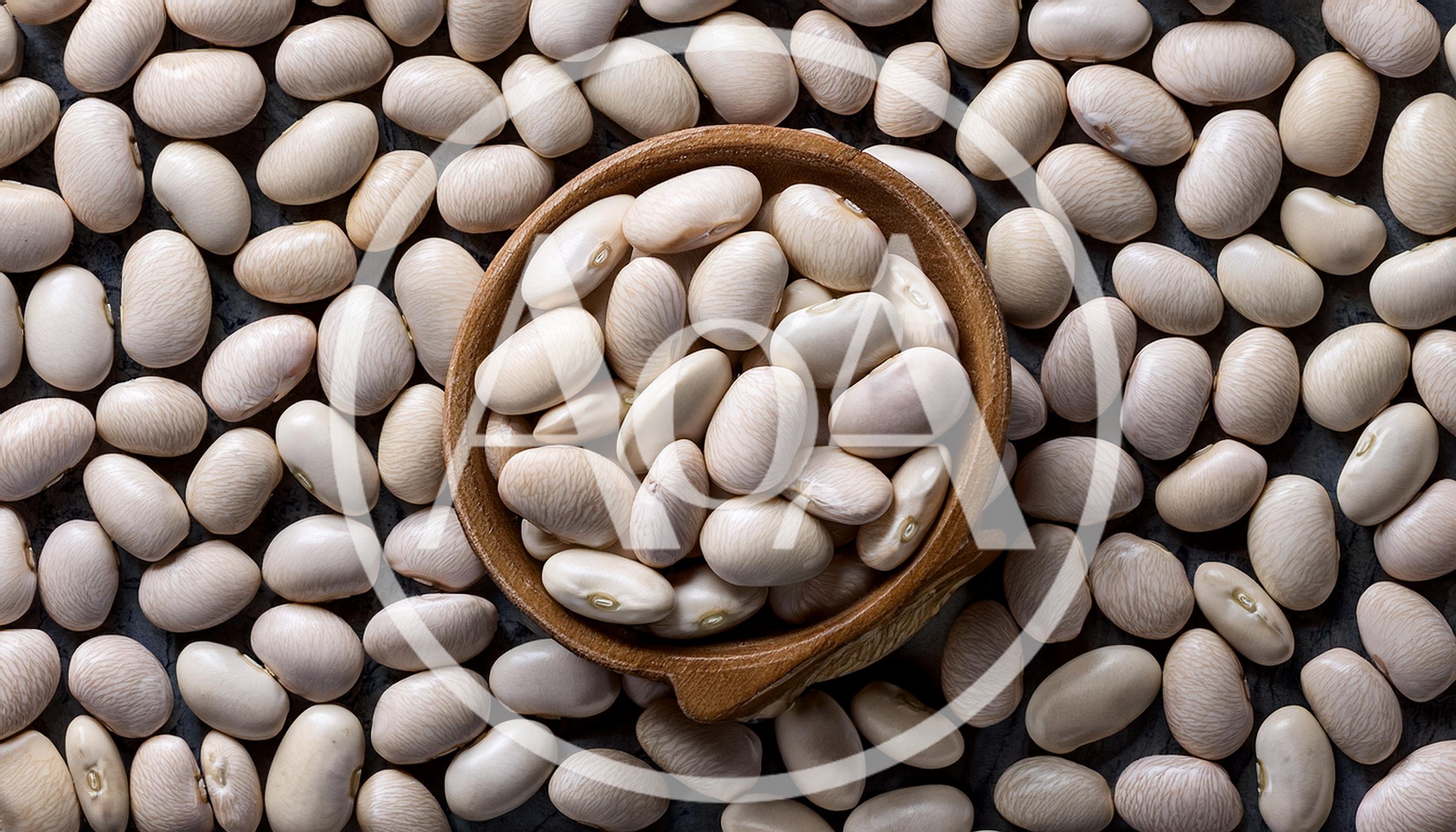 Top View Of White Cannellini Beans In A Bowl