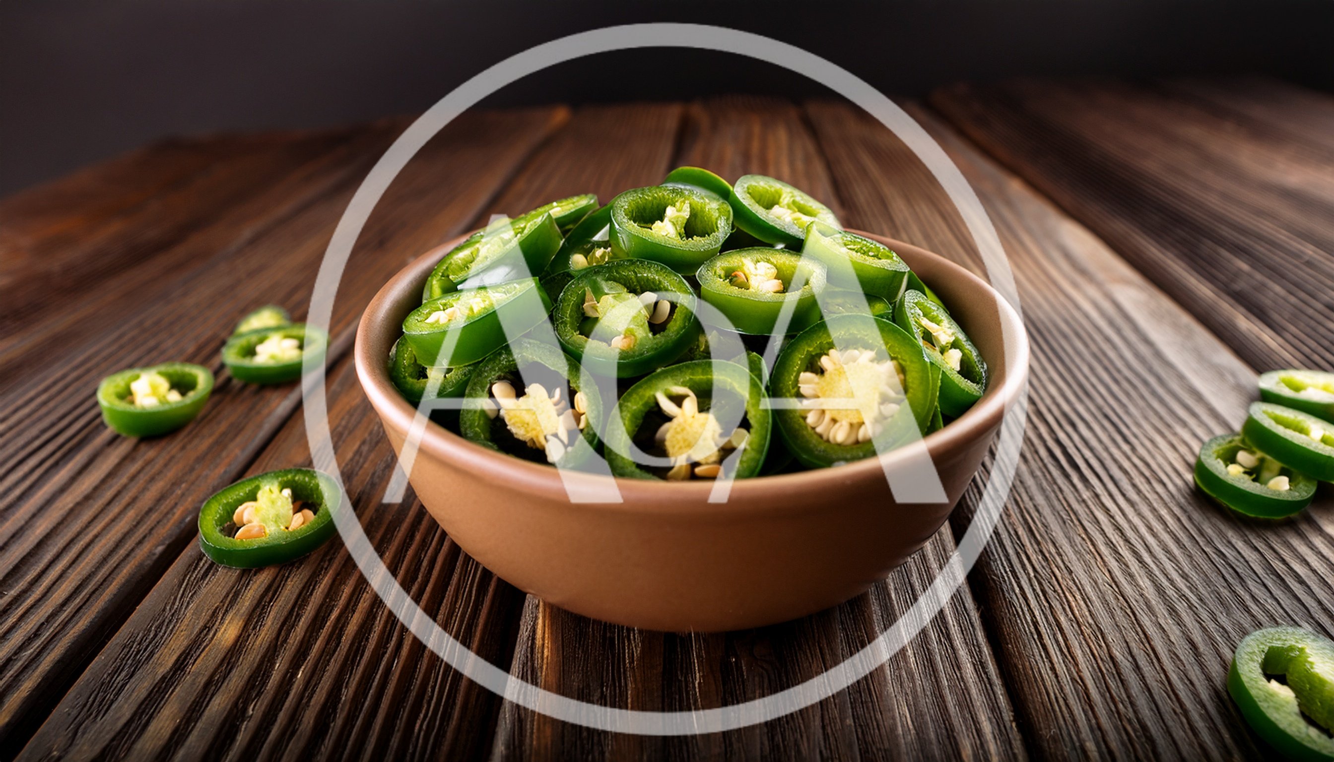 Bowl Of Fresh Sliced Jalapeno Peppers