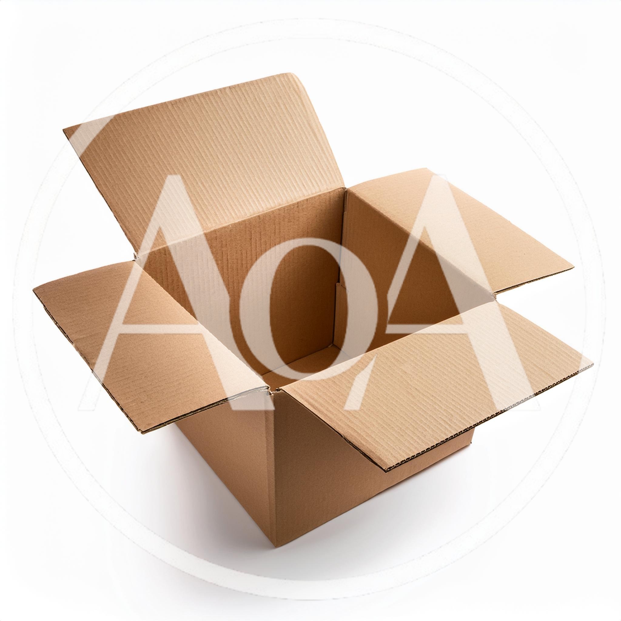 Open Empty Cardboard Shipping Box