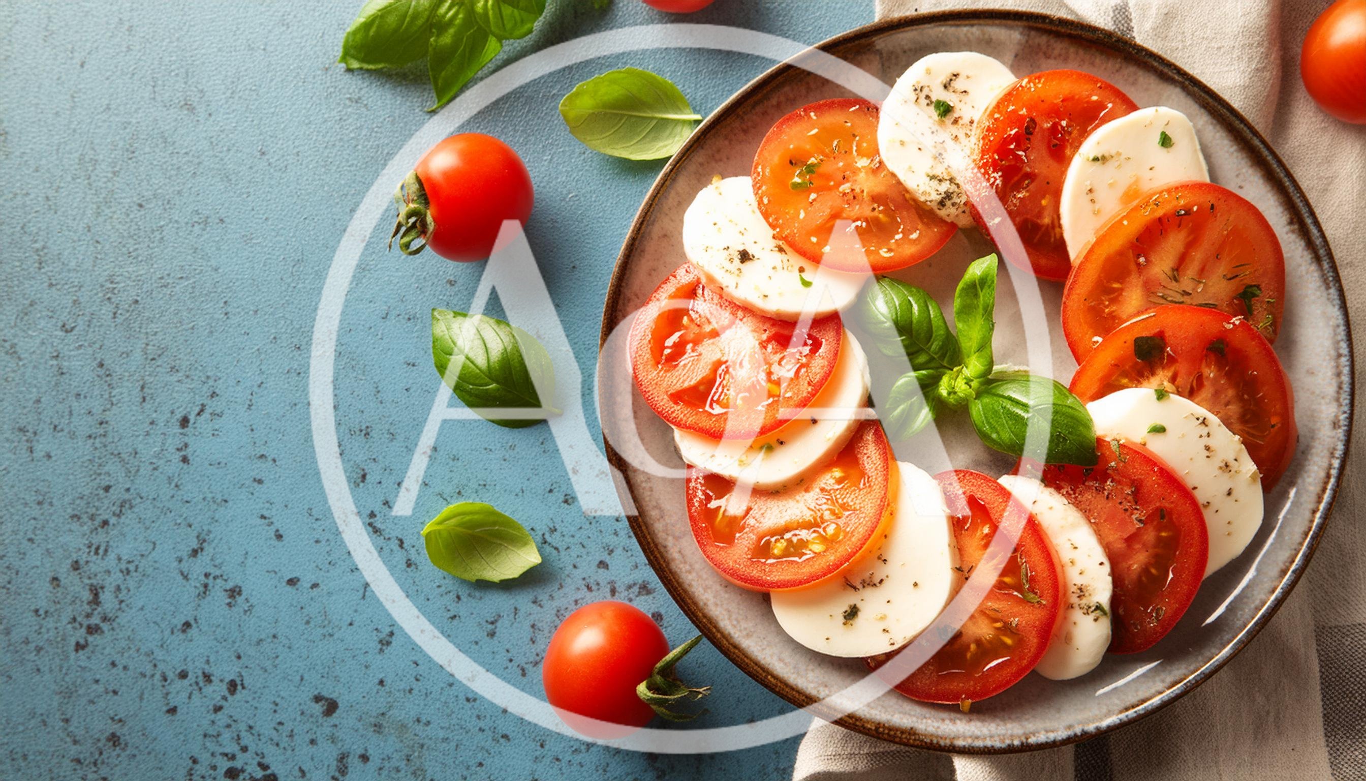 Caprese Salad With Fresh Tomatoes And Mozzarella Cheese