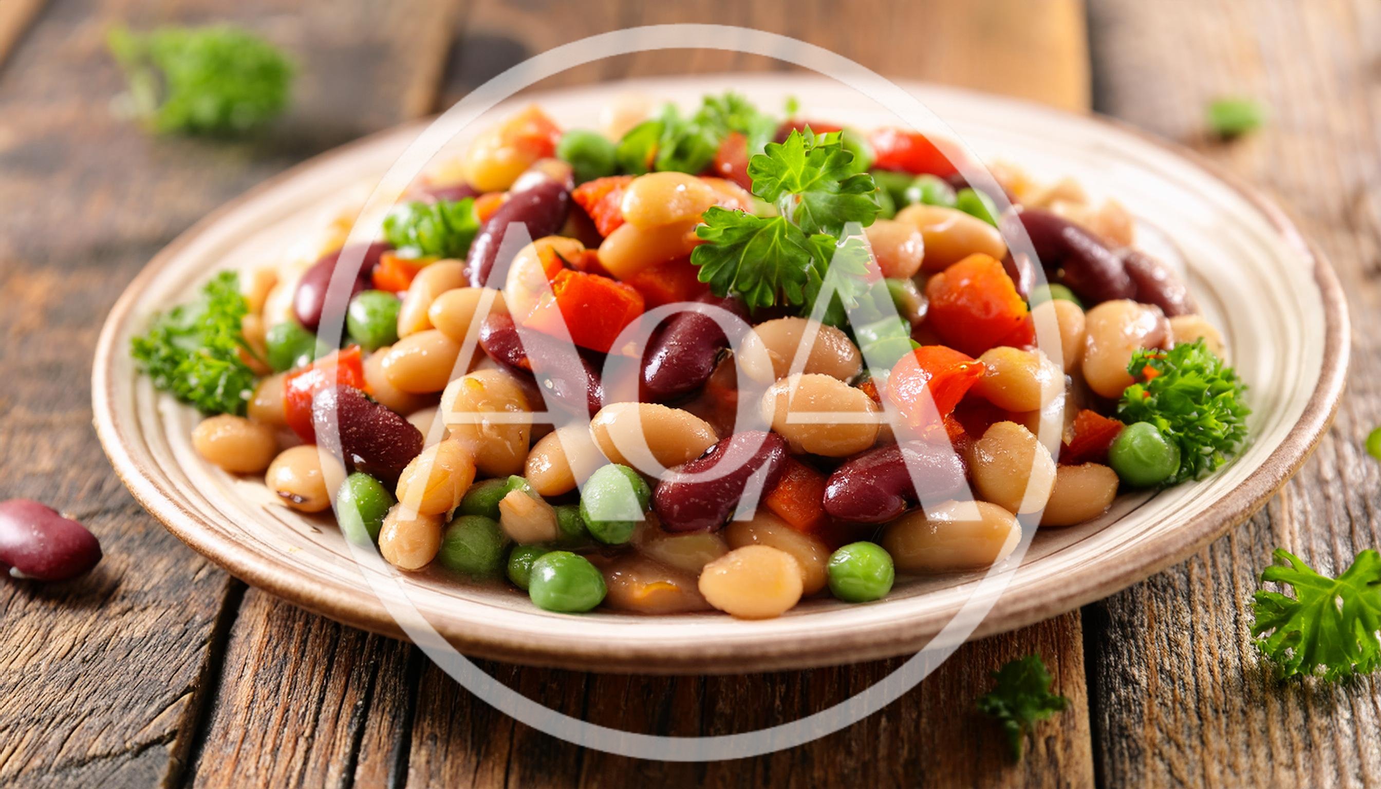 Bean Salad With Peas And Red Peppers