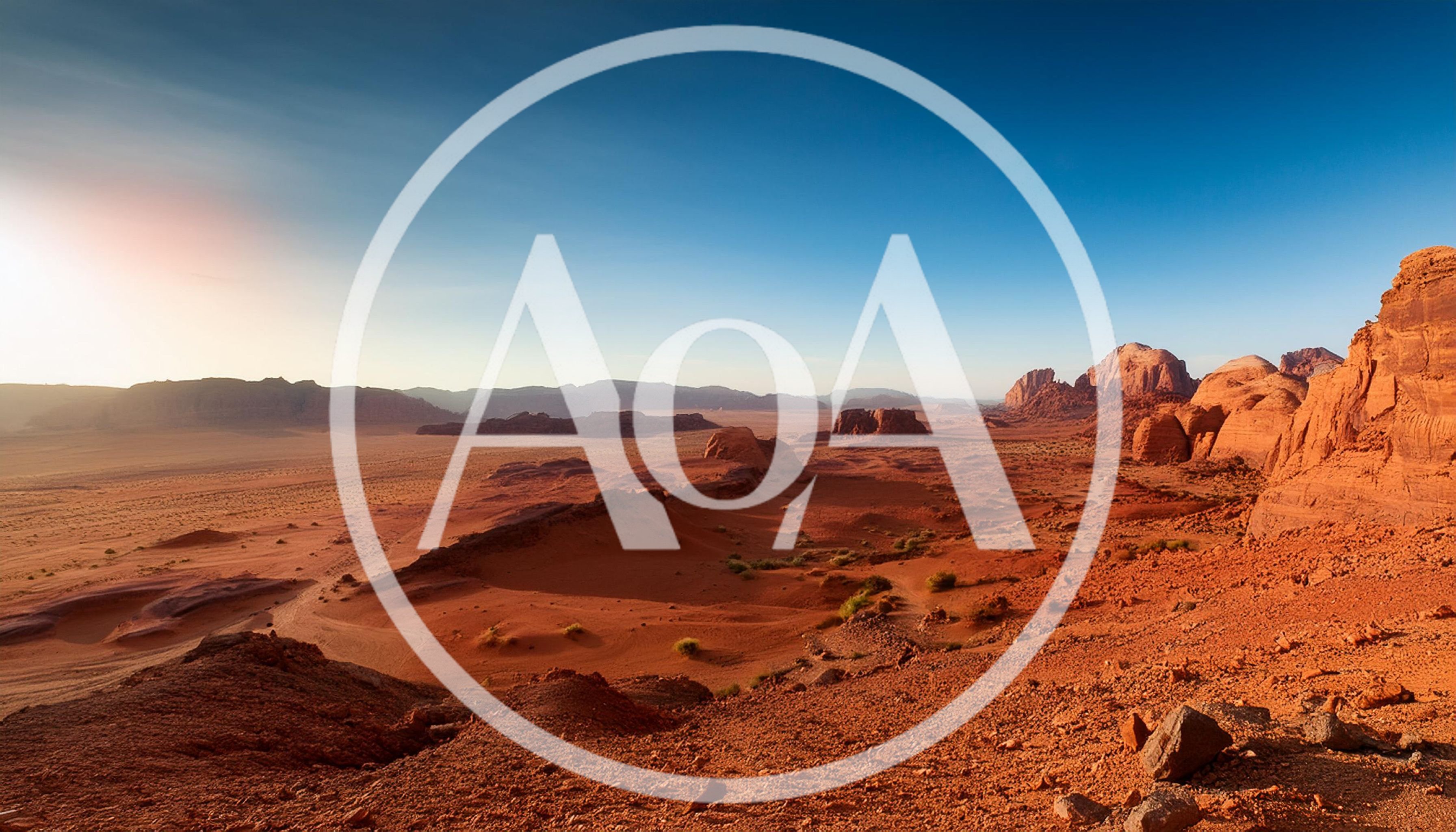 Panoramic View Of Wadi Rum Desert Landscape