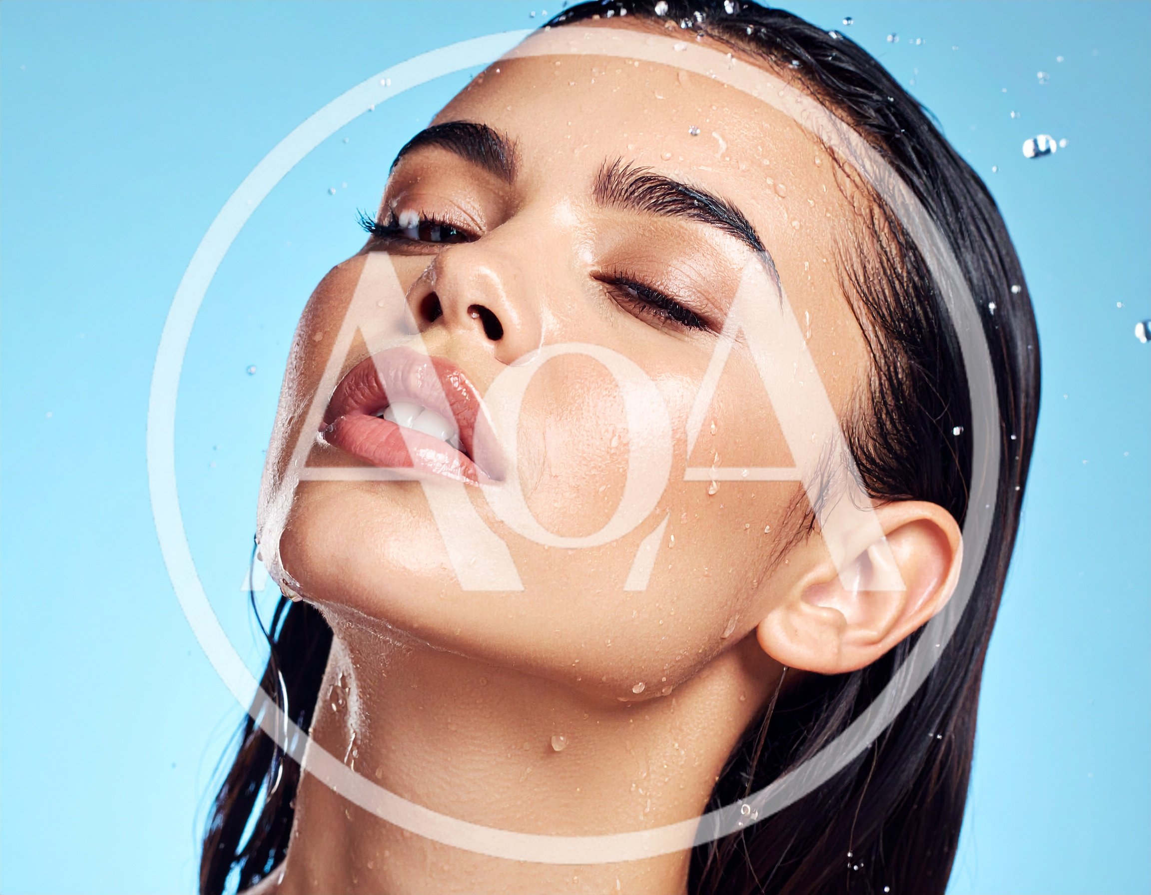Beautiful Woman With Wet Skin And Hair