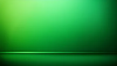 Abstract Green Studio Background With Horizontal Shelf