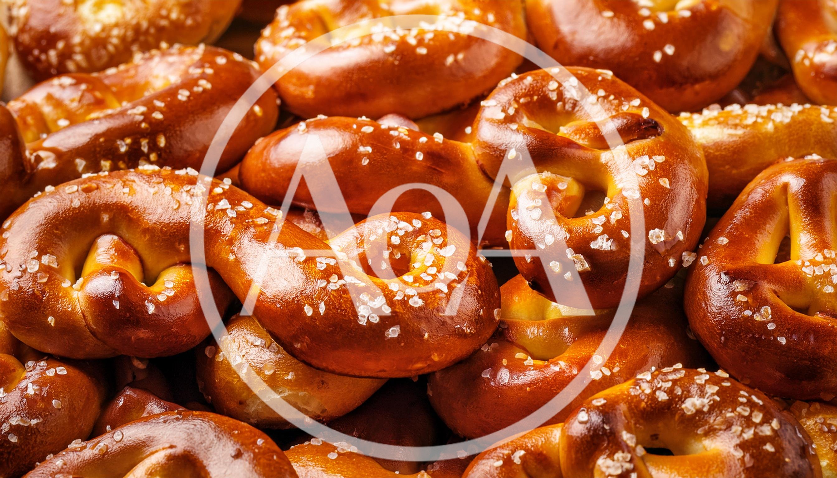 Freshly Baked Salted Soft Pretzels Pile