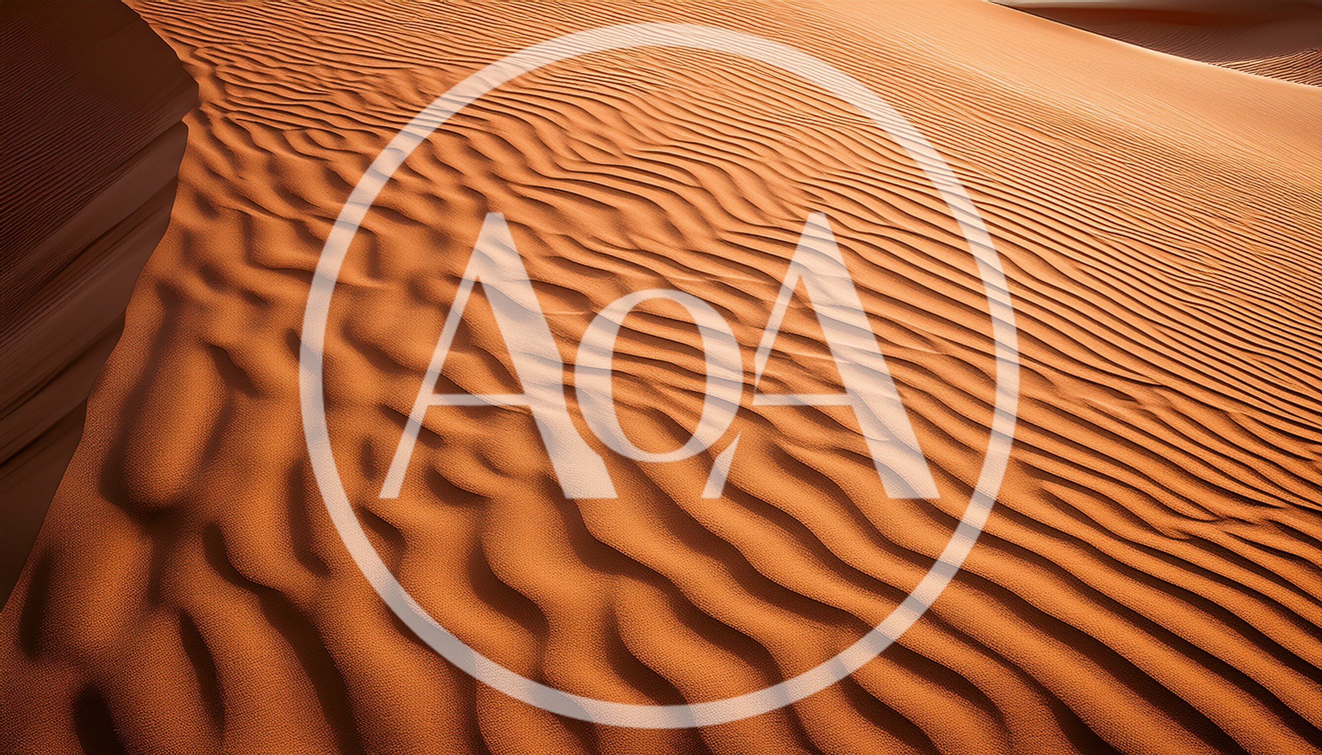 Rippled Sand Dunes In The Desert Landscape