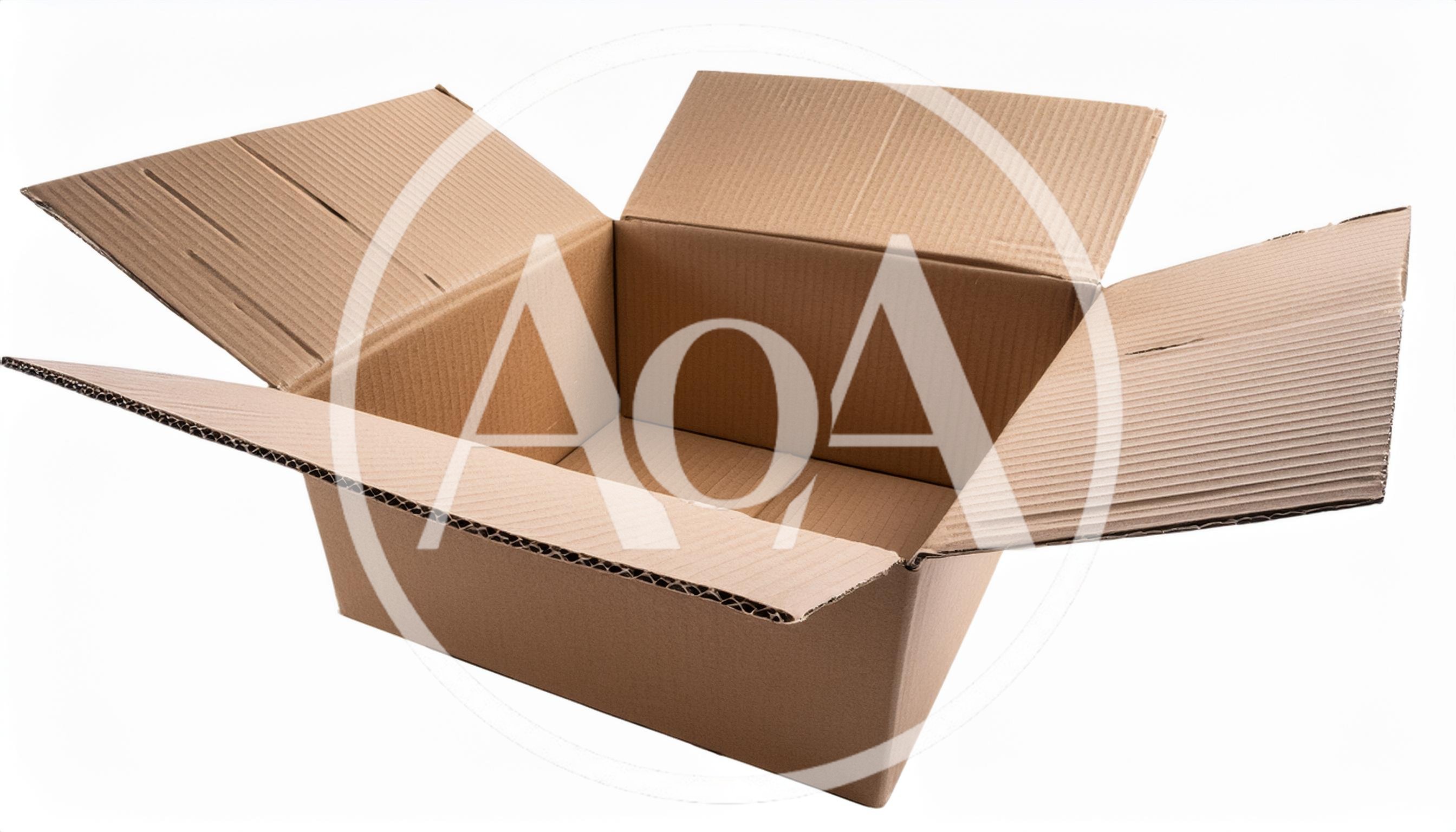 Open Empty Cardboard Shipping Box