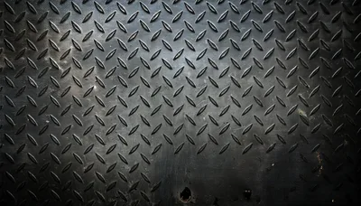 Black Metal Diamond Plate Texture Background