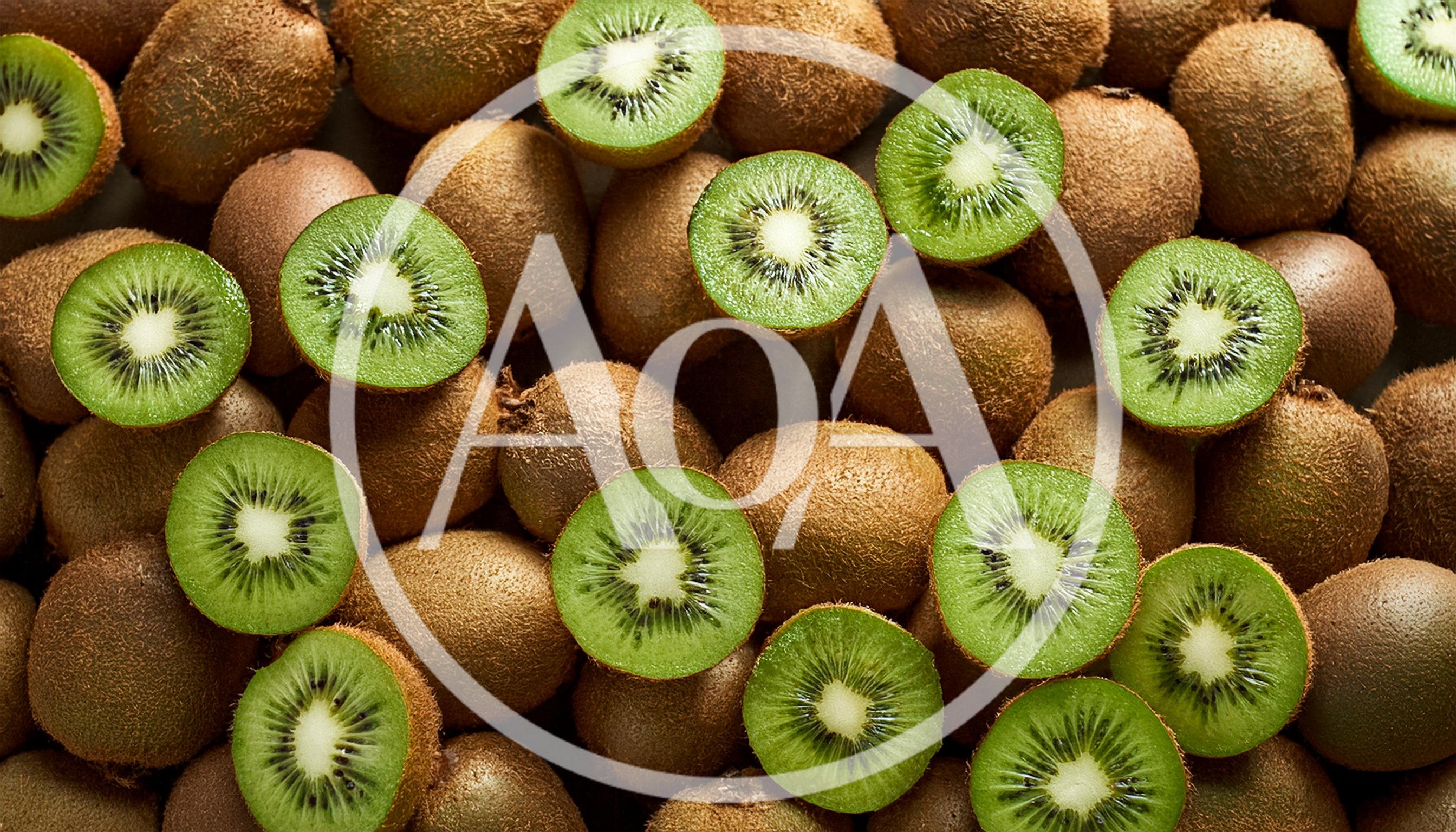 Fresh Sliced And Whole Kiwi Fruits Background