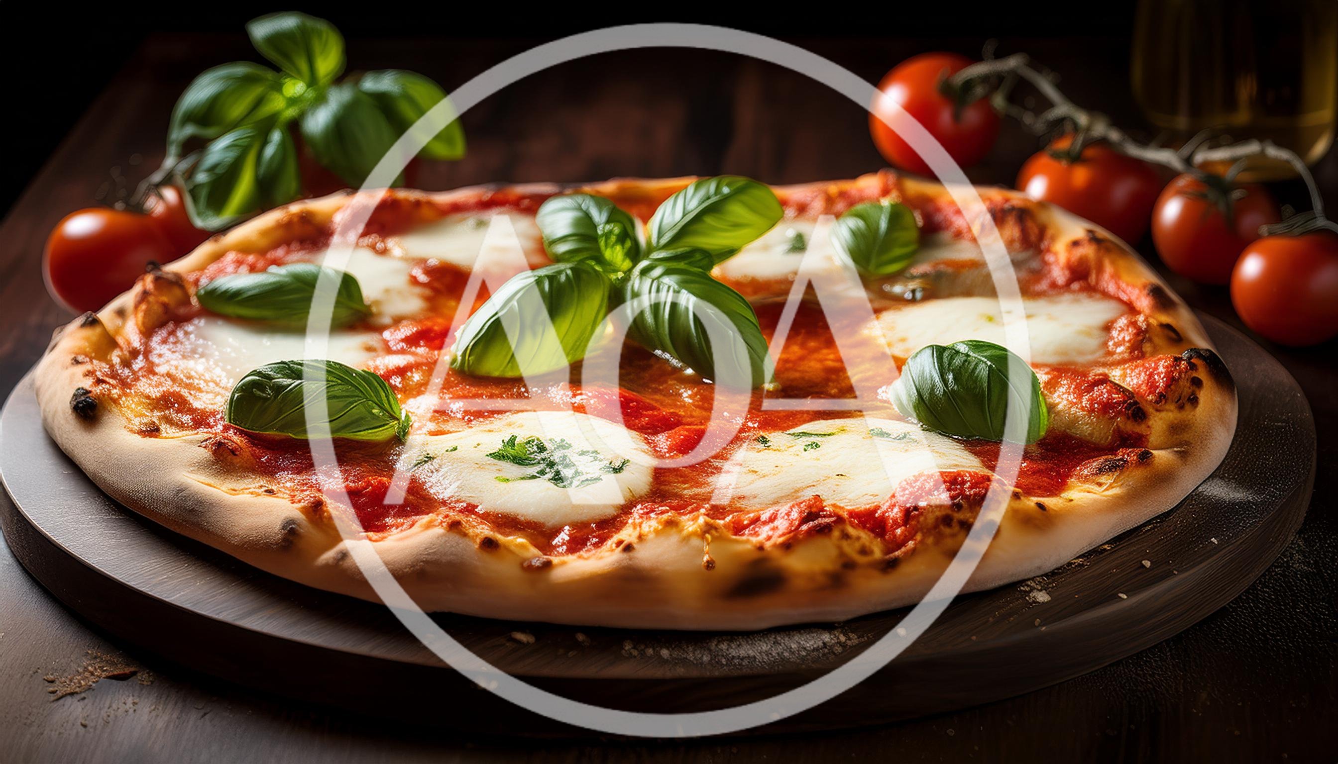 Fresh Margherita Pizza With Basil And Tomatoes