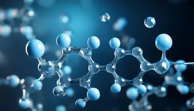 3D Render Of A Complex Molecular Structure