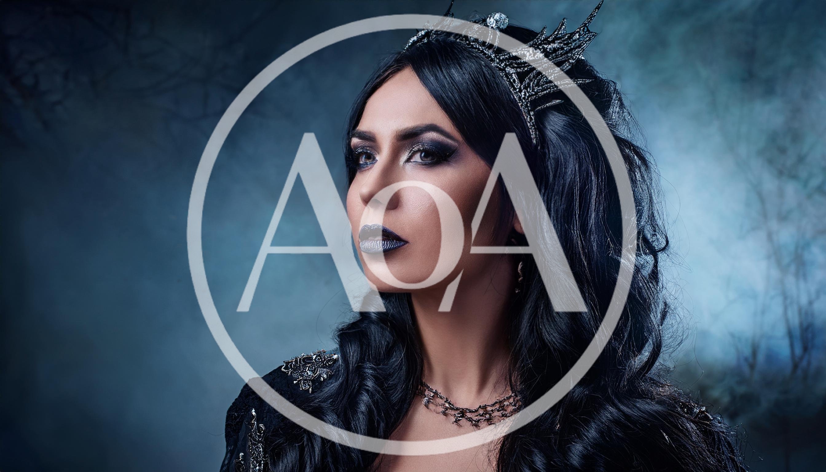 Portrait Of A Gothic Queen In Dark Fantasy Attire