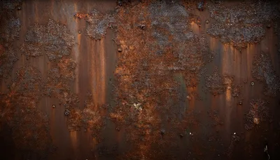 Weathered Metal Surface With Heavy Rust Texture