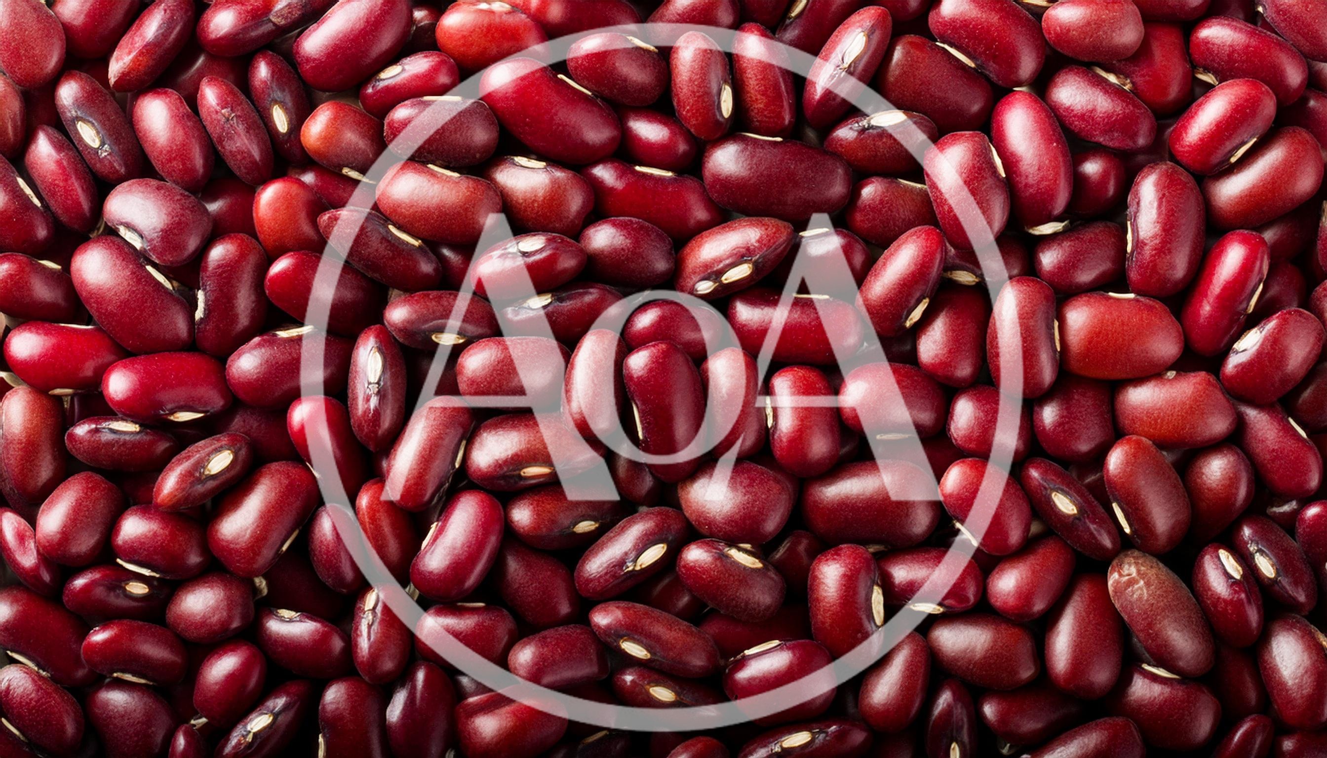 Top View Of Raw Red Kidney Beans