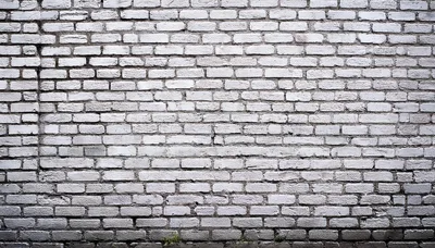 White Painted Brick Wall Texture Background