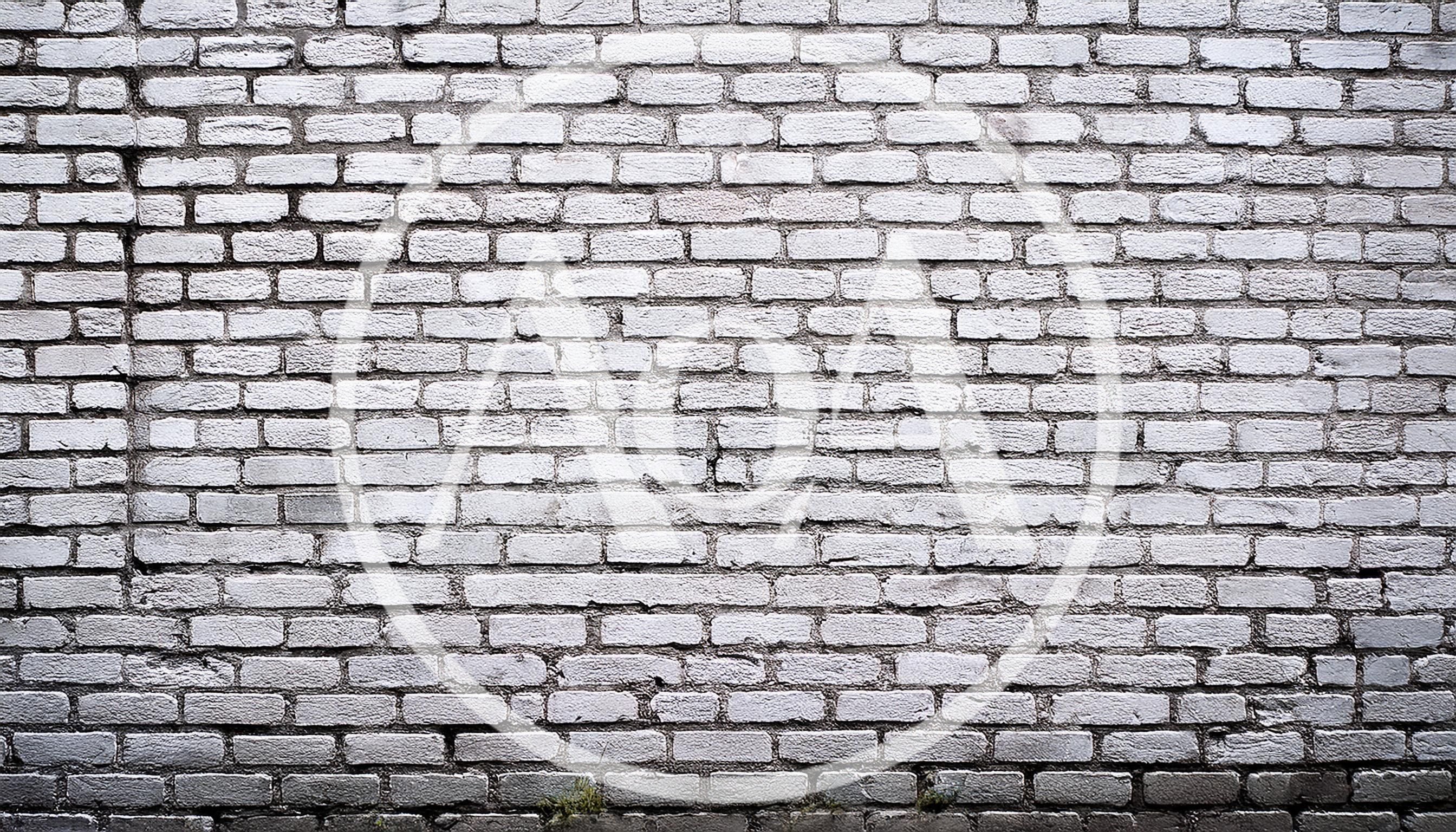 White Painted Brick Wall Texture Background