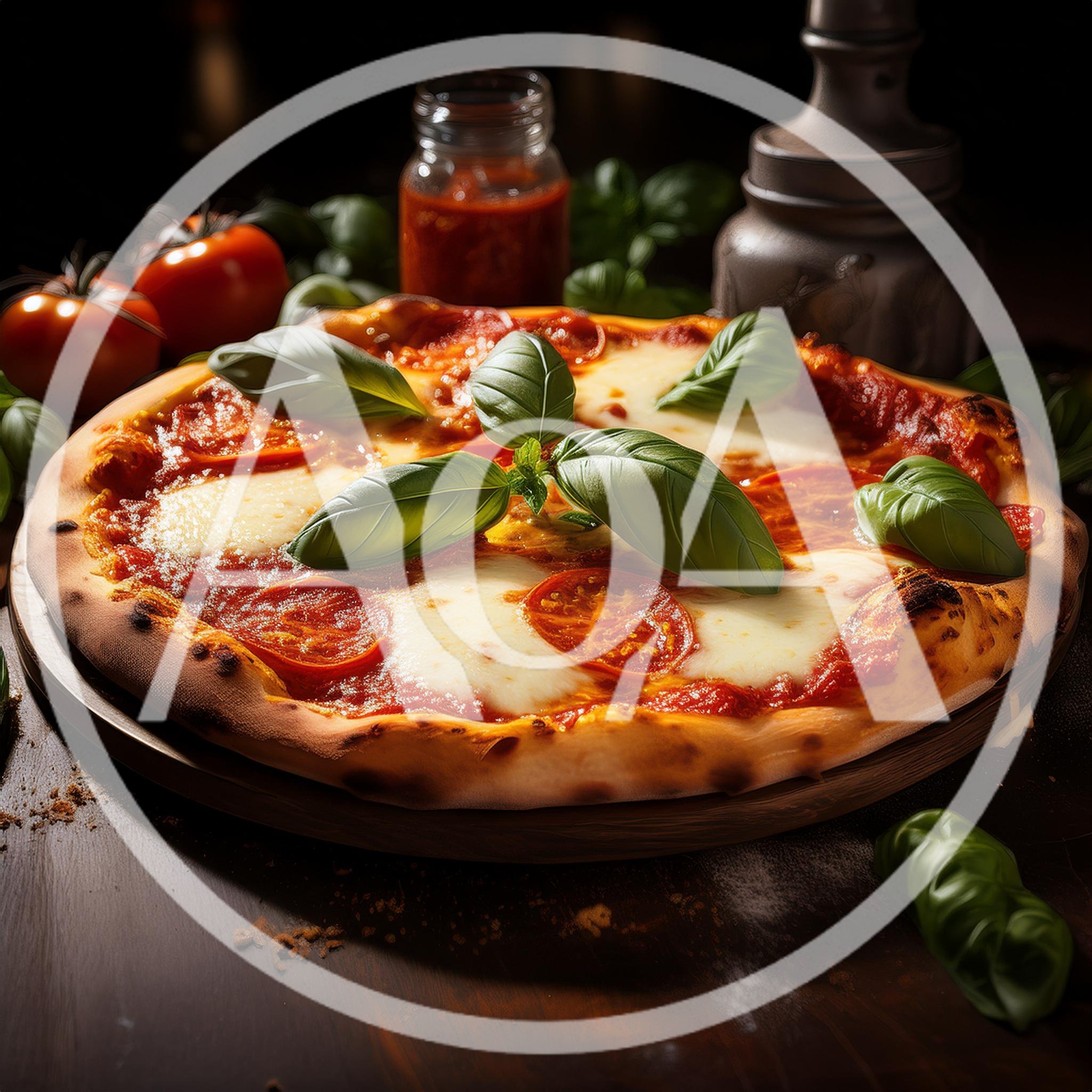 Freshly Baked Margherita Pizza With Basil And Tomatoes