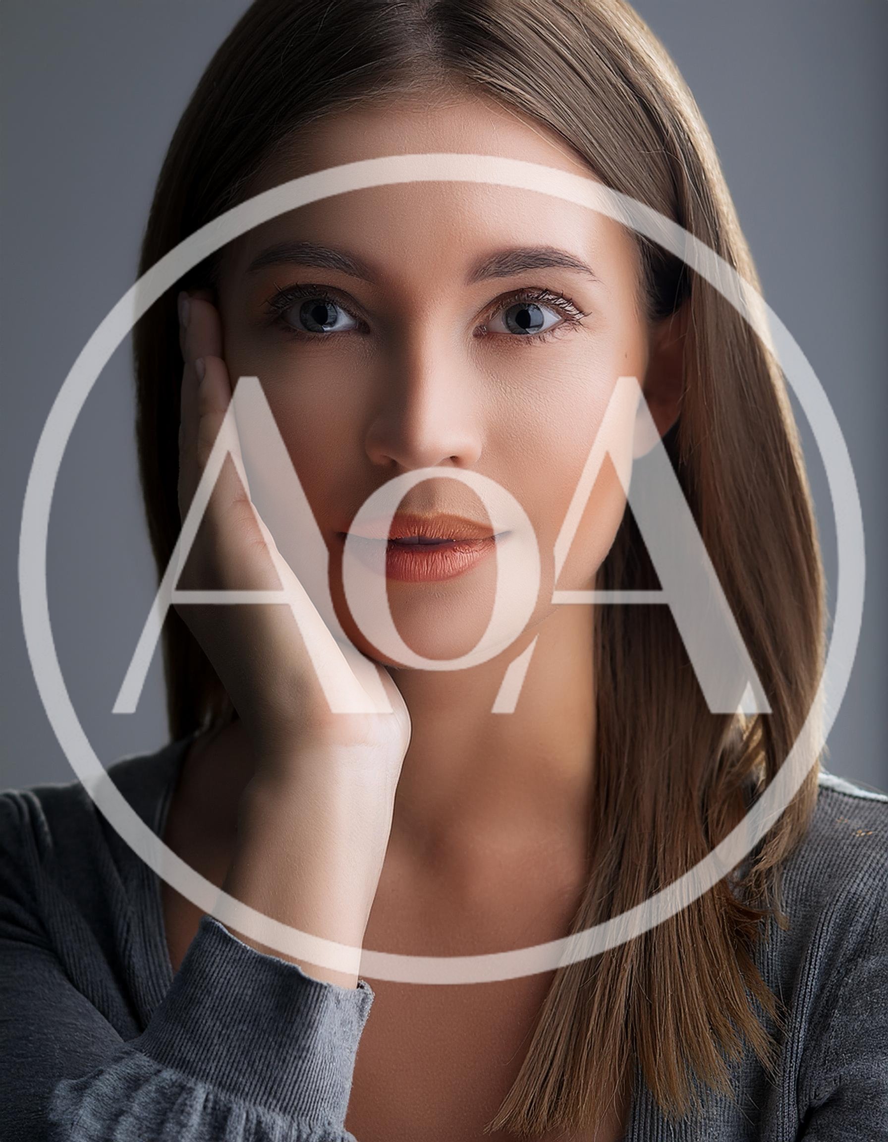 Portrait Of A Young Woman With Natural Makeup