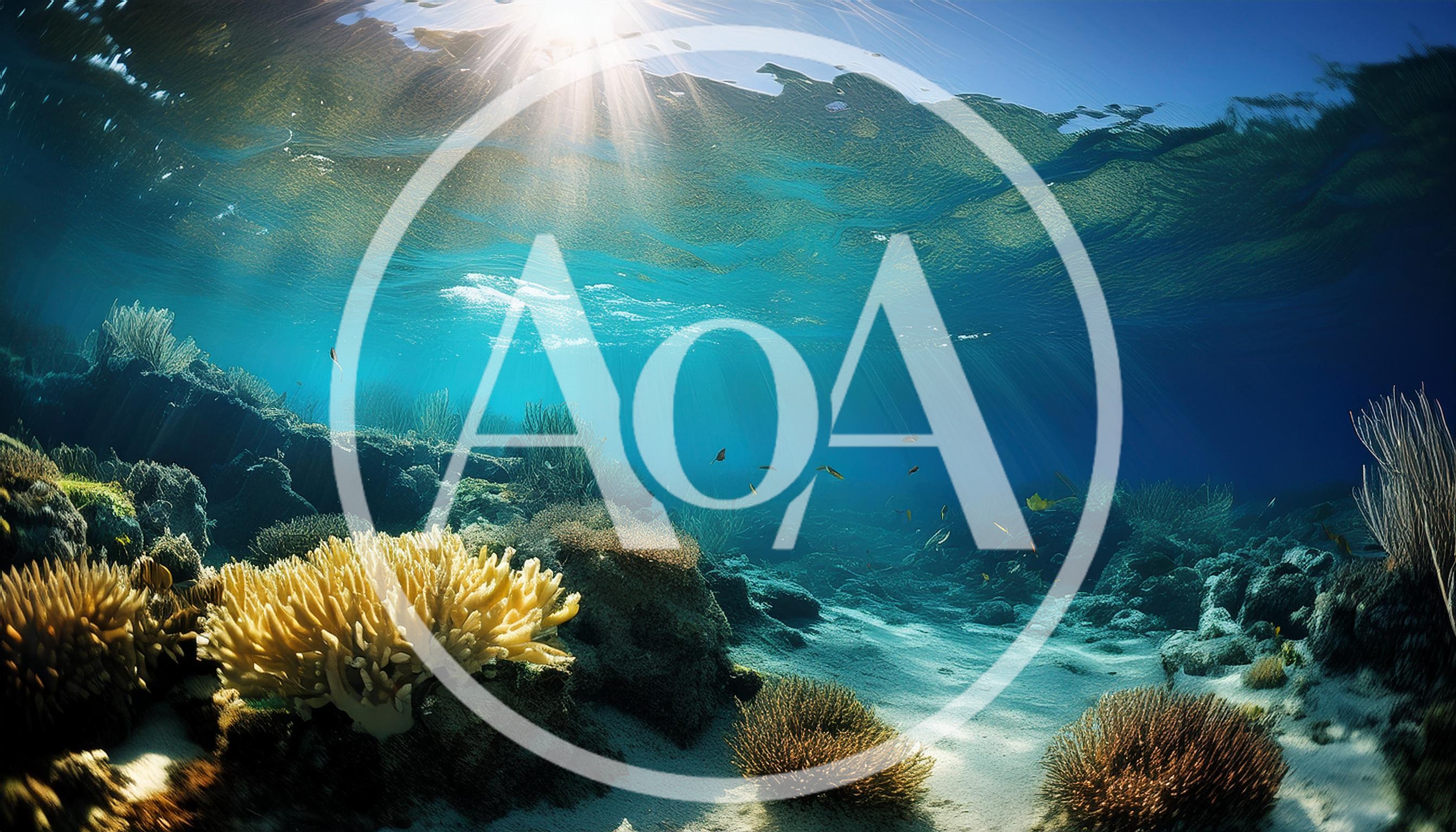 Vibrant Coral Reef Underwater Scene With Sunlight Rays