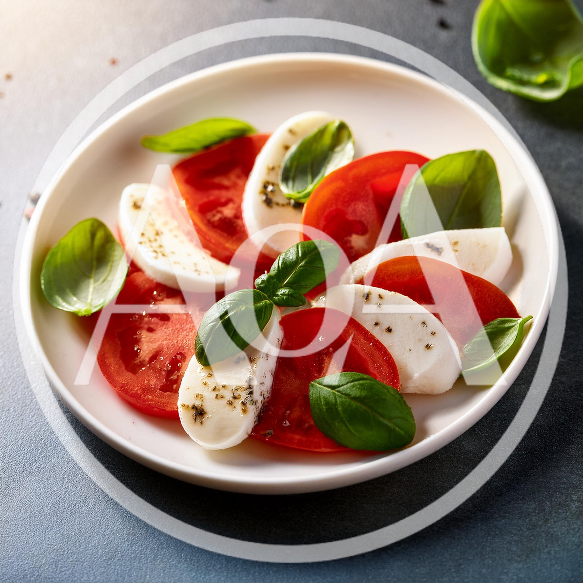 Fresh Caprese Salad With Tomato Mozzarella And Basil