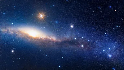 Stunning Spiral Galaxy In Deep Space