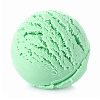 Single Scoop Of Mint Ice Cream