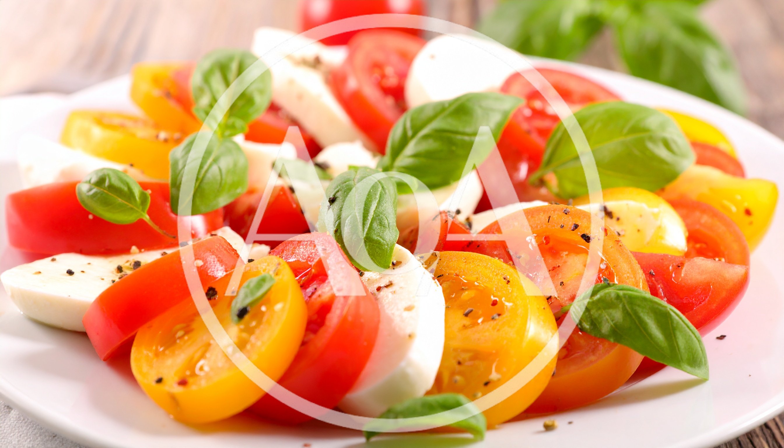 Fresh Caprese Salad With Tomatoes And Mozzarella