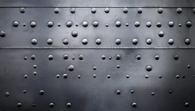 Industrial Metal Surface With Rivets And Texture
