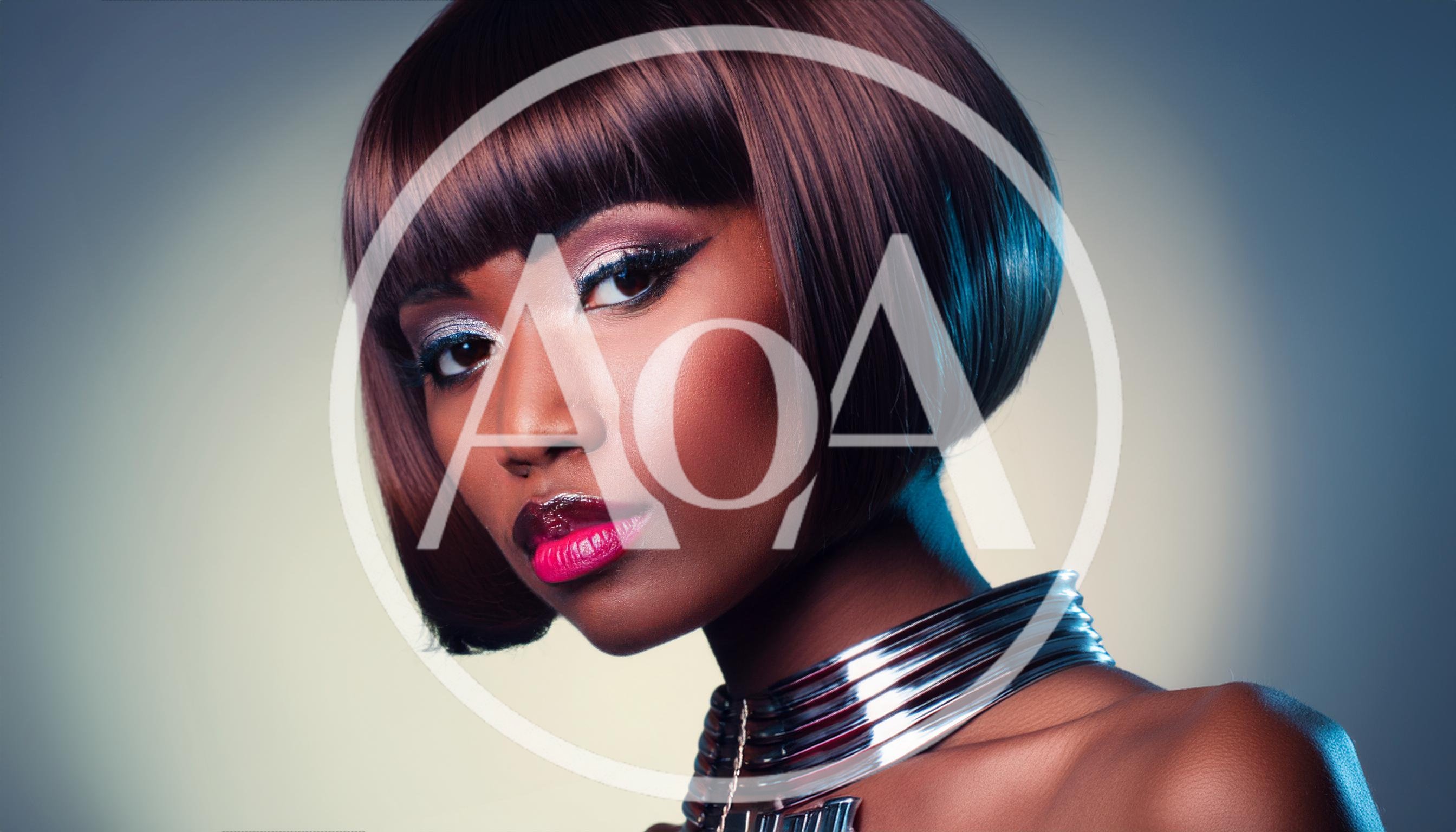 Portrait Of A Fashionable Woman With Bob Haircut