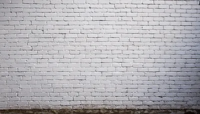 White Painted Brick Wall Texture Background