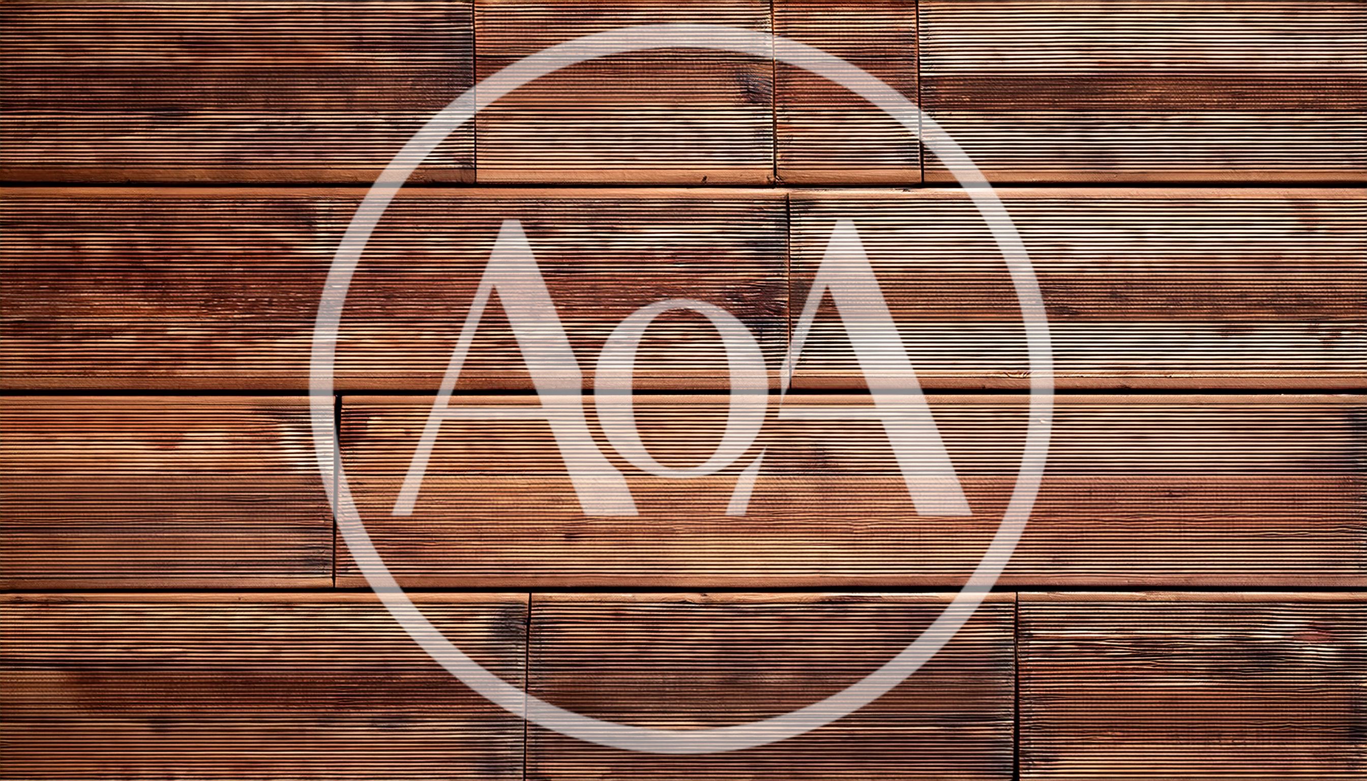 Horizontal Brown Wooden Decking Planks Background