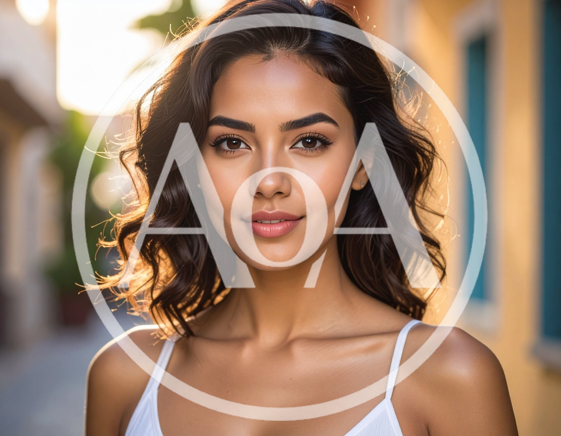 Portrait Of A Beautiful Young Woman Outdoors