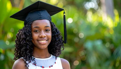 Portrait Of A Young African American Female Graduate