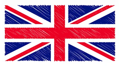 Scribble Style Illustration Of The United Kingdom Flag